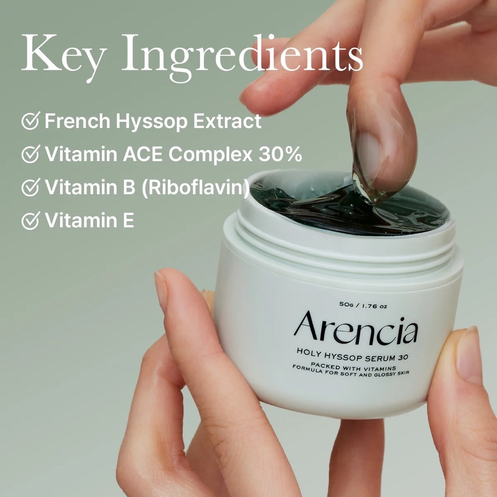 177. Arencia Holy Hyssop Serum- overnight facial serum, brighten, reduce scars - Picture 7 of 8